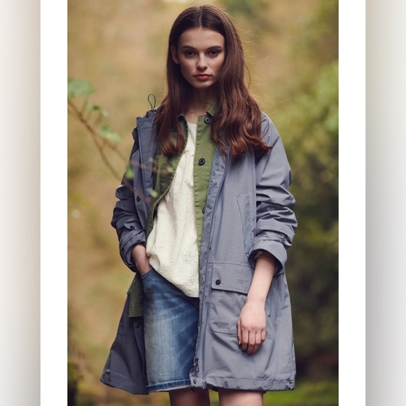 Barbour Women's Lottie Waterproof Jacket in Mist Marl - Size US 6 - Picture 1 of 13